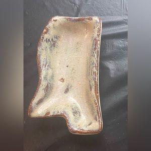 Mississippi Shaped Pottery Jewelry Dish